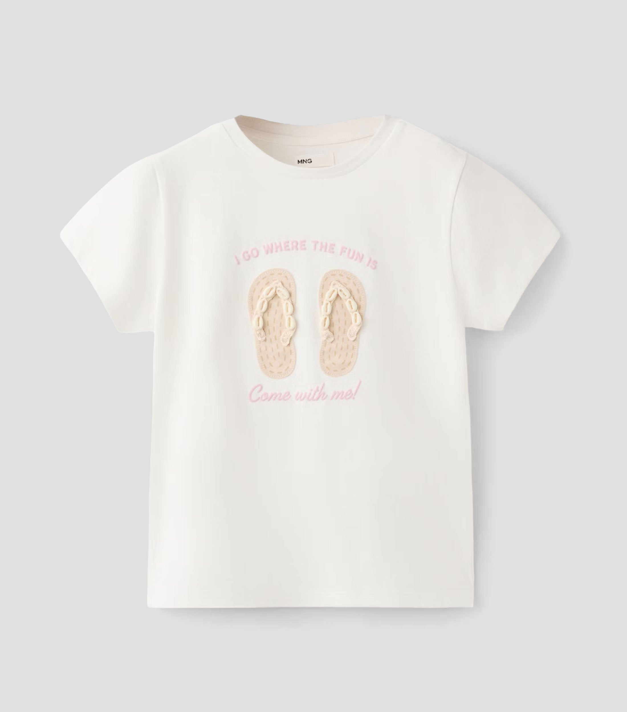 Playera cuello redondo manga corta fantasía Niña